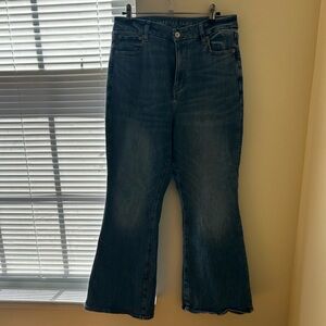 American Eagle Outfitters Dark Blue Flare Jeans